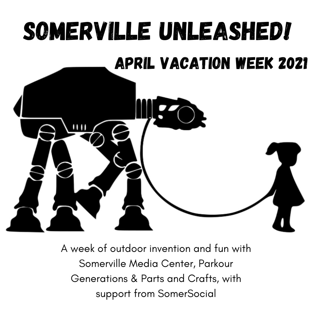 #somerville #unleashed #aprilvacation #SocialDistancing #outdoor #tinkering #camp with @SCATV @PKGenerations @KidsinNature & #partsandcrafts.  #scholarships #slidingscale #earlyandlatecare.  amilia.com/store/en/parts…