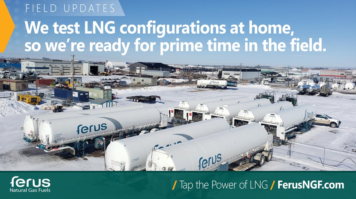 Being prepared is an absolute necessity. That's why <a href="/FerusNGF/">Ferus Natural Gas Fuels</a> tests equipment configurations to ensure we're always ready to meet the needs of our customers. Whether your project is big or small, we can tailor an #LNG fuel solution that's reliable, cost-effective and timely.