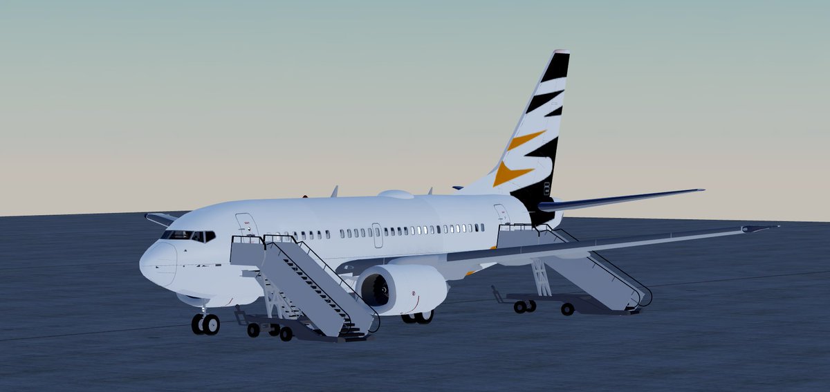 MikuJet's tweet photo. Anyone ready for more of retro flights on the lovely B737-600 made by @robloxeurowhite , this just needs a livery and seats then its good to go. :) https://t.co/39rtydPFXj