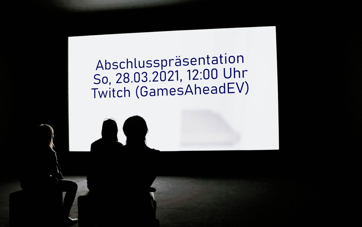 Am Sonntag findet die Abschlusspräsentation statt, bei der die Teams ihre Spiele allen Interessierten vorstellen werden.
twitch.tv/gamesaheadev/

gdwtrier.de
#twitch #Abschlusspräsentation #gdwonlineedition #gdw2021 #games #gamedesign #gamedevelopment #gdwtrier #trier