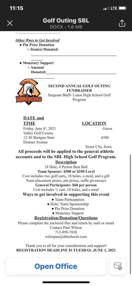 golf_SBL's tweet photo. 2nd Annual SBL golf outing and fundraiser is coming together. Get your teams together. If your business is interested in sponsoring please contact us. Go Warriors. https://t.co/yH4zR8kXzt