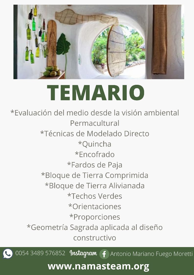 antoniocolo65's tweet photo. Quedan pocos lugares para el CURSO DE BIOCONSTRUCCIÓN - con cirterio de Permacultura y GEOMETRÍA SAGRADA!
Aprende a diseñar y construir tu vivienda usando geometría sagrada, el número de oro y las proporciones áureas!
Además:

    Ahorra hasta 80% del costo usando materiales Nat. https://t.co/C5whiqpERL