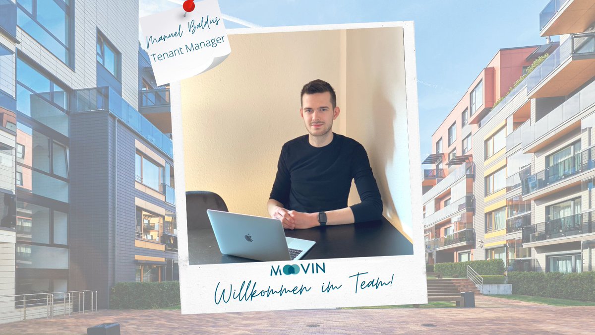 Vom Wohnungsberater zum Tenant Manager. Herzlich Willkommen bei moovin, lieber Manuel! 

Als Tenant Manager unseres Vermietungs-Teams kümmert er sich um die Anliegen unserer Mietinteressenten. 

Wir wünschen einen guten, digitalen Start!

#proptech #moovin #realestate #welcome