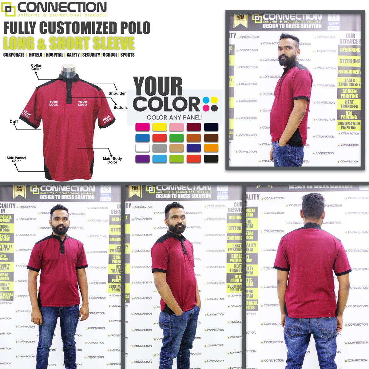 Conn_Garments's tweet photo. CUSTOMIZE POLO SHIRT FOR UNIFORMS
#uniformfactory #connectionuniforms #customizeuniforms #polo #customized #customizedpoloshirt #uae #dubai #ajman #abudhabi #sharjah #poloshirt #shirts #embroidery #print #printing #design #dubaionlineshop #dubaidesign #UniformFabric #FABRIC https://t.co/0u48e6Qiso