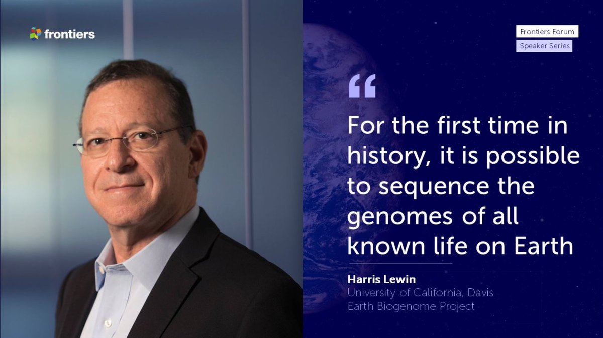 FrontMicrobiol's tweet image. Excited to be at the virtual #FrontiersForum watching a discussion with Prof Harris Lewin of #EarthBiogenomeProject, the world’s biggest sequencing project - cataloging genomes of 1.8m animals, plants &amp;amp; fungi! 🧬

Video to follow!

@EBPgenome