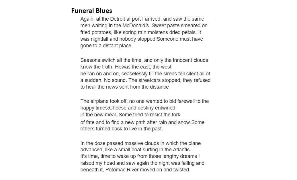 aefpweb's tweet photo. Congratulations to Xiaoyang Ye for being an #AEFPoems challenge winner! @Xiaoyang_Ye https://t.co/daA0omhk3S