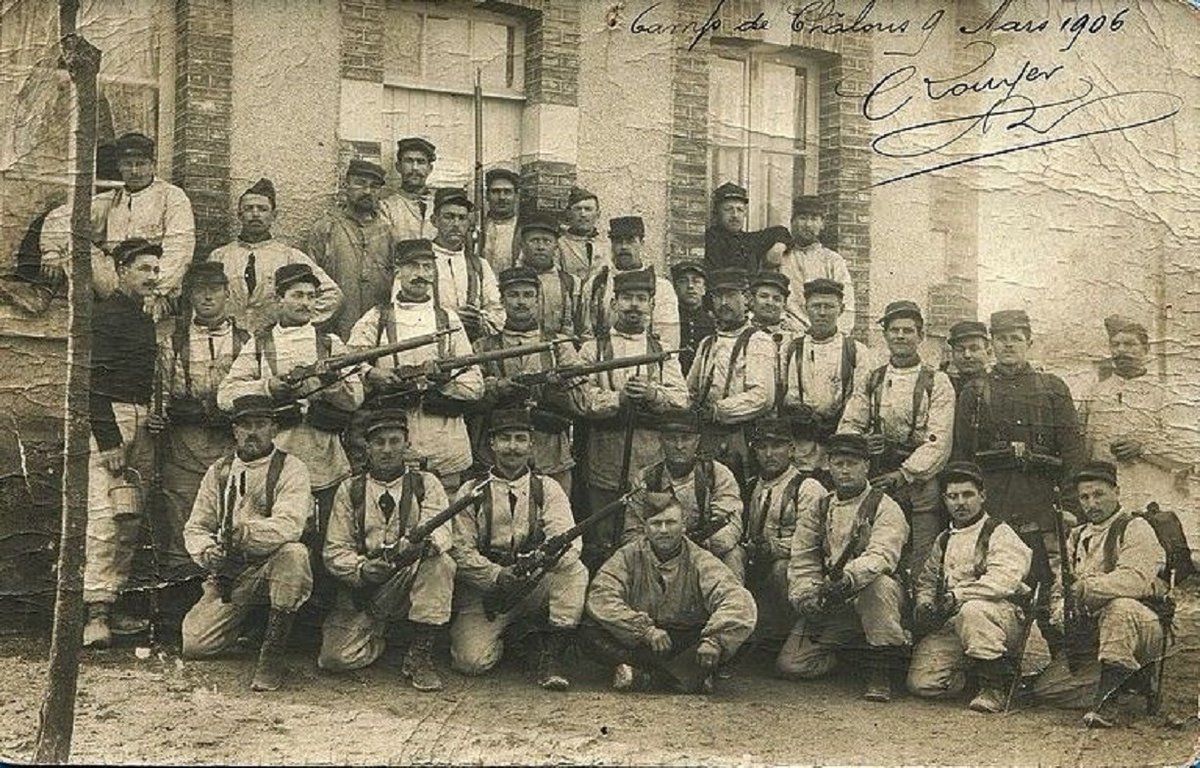 Le_Chtimiste's tweet photo. Mars 1906 - Camp de Châlon - 106e régiment d'infanterie - #106eRI https://t.co/EThuzzzuz4