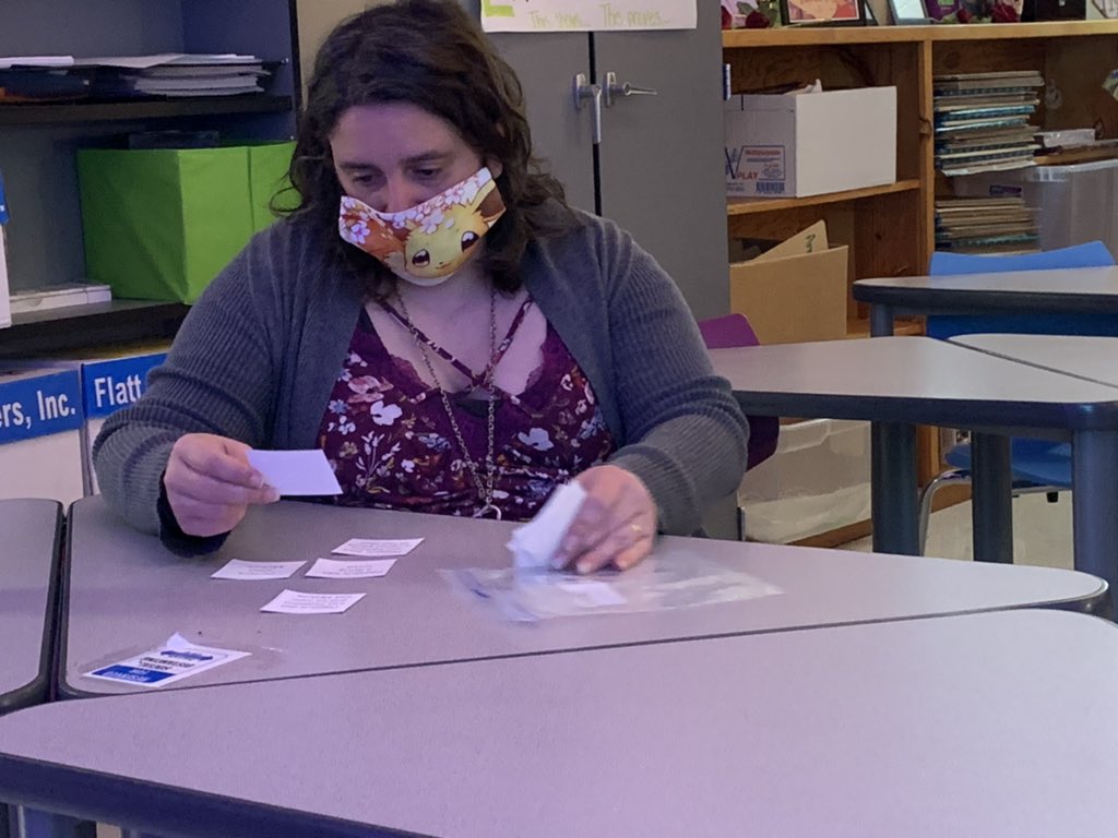 MrsZelkovich's tweet photo. During conference ELAR8 started looking at activities and games to prep for STAAR. If it doesn’t engage us, it won’t interest the students. #keeplearningfun #stepupatcms @CrandallMiddle https://t.co/dKmLbgKH4j