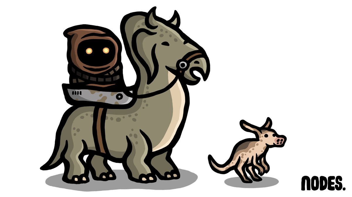 HomeOfTheNode's tweet photo. CGI beasts.
#Ronto #Scurrier #Jawa #MosEisley #Tatooine #StarWars #StarWarsArt #ArtistOnTwitter #artwork https://t.co/u1kTjhsmRB
