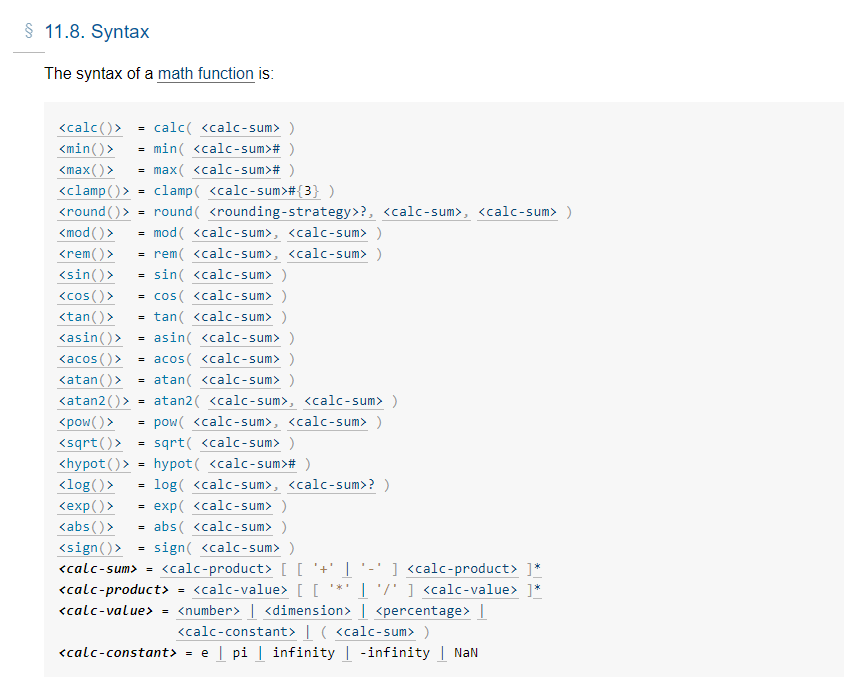 FlorCoppola's tweet image. CSS Mathematical Expressions, more functions coming soon?
This is fantastic! #css4 #cssmath
w3.org/TR/css-values-…
