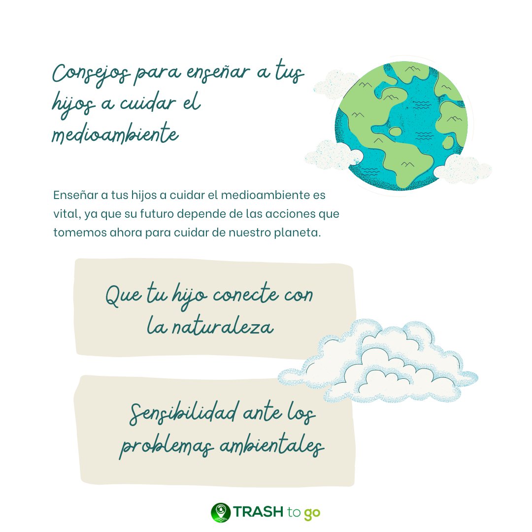 TrashToGoApp's tweet image. Consejos para enseñar a tus hijos a cuidar el medioambiente 👨‍👩‍👧‍👦 🌿
#TrashToGoApp #Appdereciclaje #Reciclaje #MedioAmbiente #PorUnMundoMejor #Conciénciate #SalvemoselPlaneta #Tips #Consejos #TipsParaCuidarelmedioambiente #ConsejosParaCuidarElMedioambiente #niñosecológicos