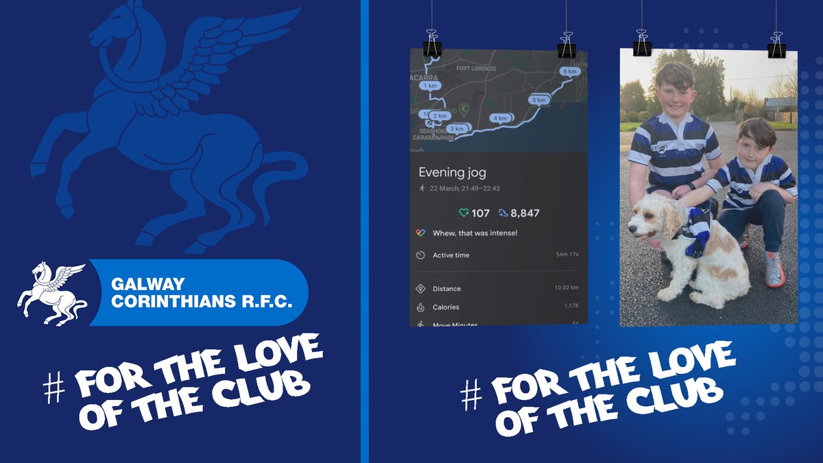 CorinthiansRFC's tweet image. THANK YOU to everyone who registered, participated, donated, coughed up a lung, pulled a hamstring, needed a physio and those who smashed personal bests In the name of Galway Corinthians RFC #fortheloveoftheclub #VirtualFunRun