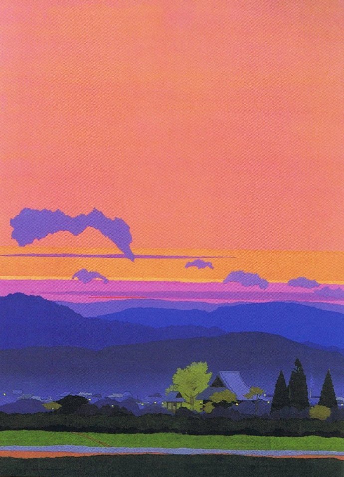 PaintingColleg's tweet photo. Masayasu Uchida（Japanese，1922—  ） https://t.co/W4Spb4iXwc