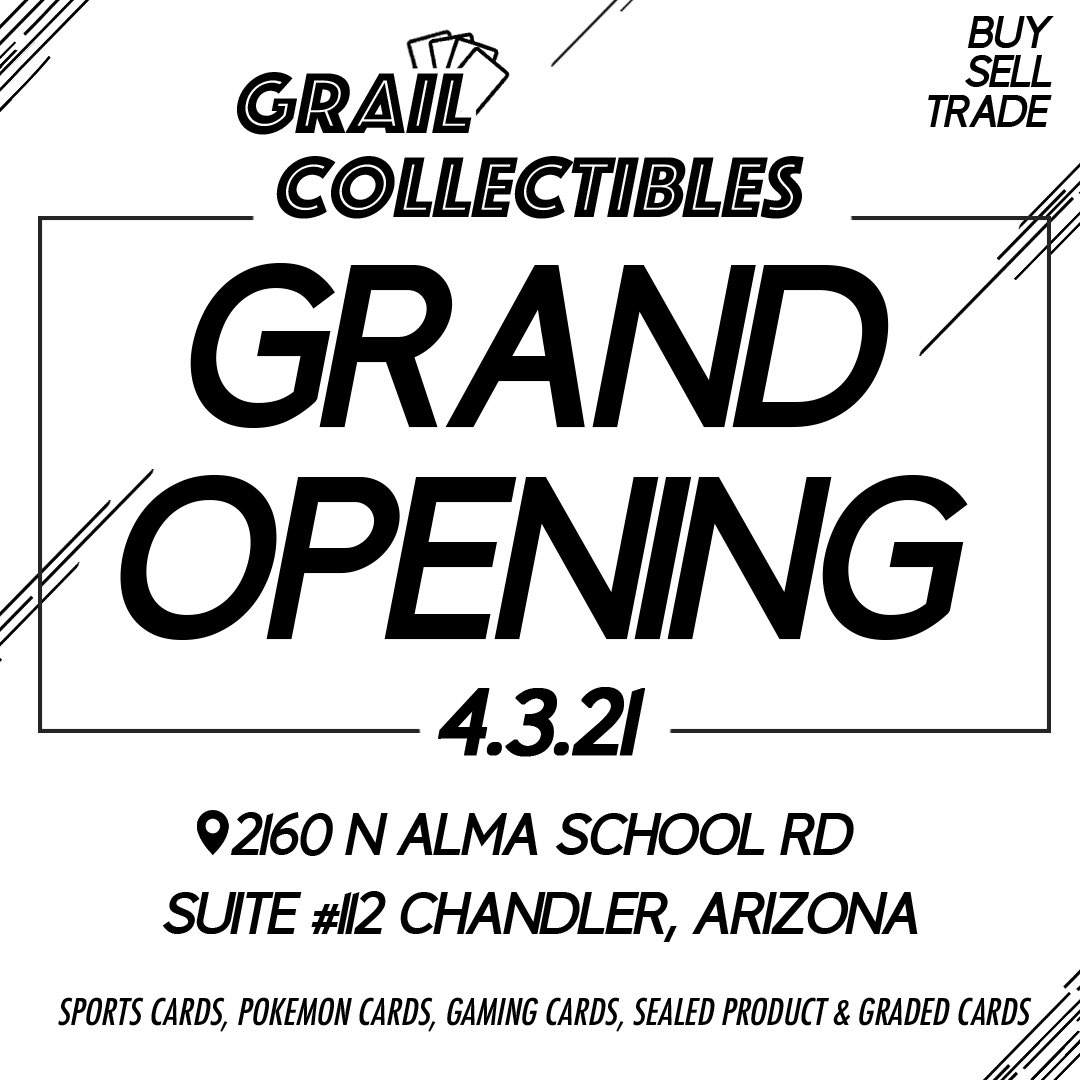 SHBviews's tweet image. 🔥 Grand Opening 🔥
4/3/21
Sports Cards | Trading Cards | Collectibles

instagram.com/grail.collecti…
