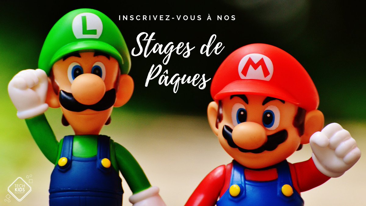TechKidsAcademy's tweet photo. Programme des stages de Pâques : https://t.co/fO4vOEaLre
Apprendre à coder, créer des #jeuxvideo @scratch @Stencyl #StageSuperMario #Python #BotDiscord, découvrir la #robotique #IA #3D #StagesPaques #StagesEnfants #StagesAdos #codingforkids #Geek #coding  #Robotics @geekjuniorfr https://t.co/JFBBhrdSG7