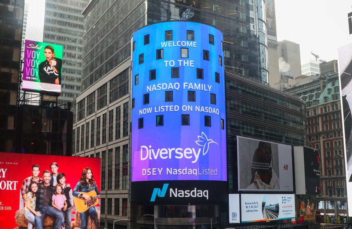 NasdaqExchange's tweet photo. Welcome 🏡, @Diversey!

The #NasdaqListed $DSEY team joined us virtually to ring this morning's Opening Bell in celebration of the listing. https://t.co/yy9sZ6hVoh