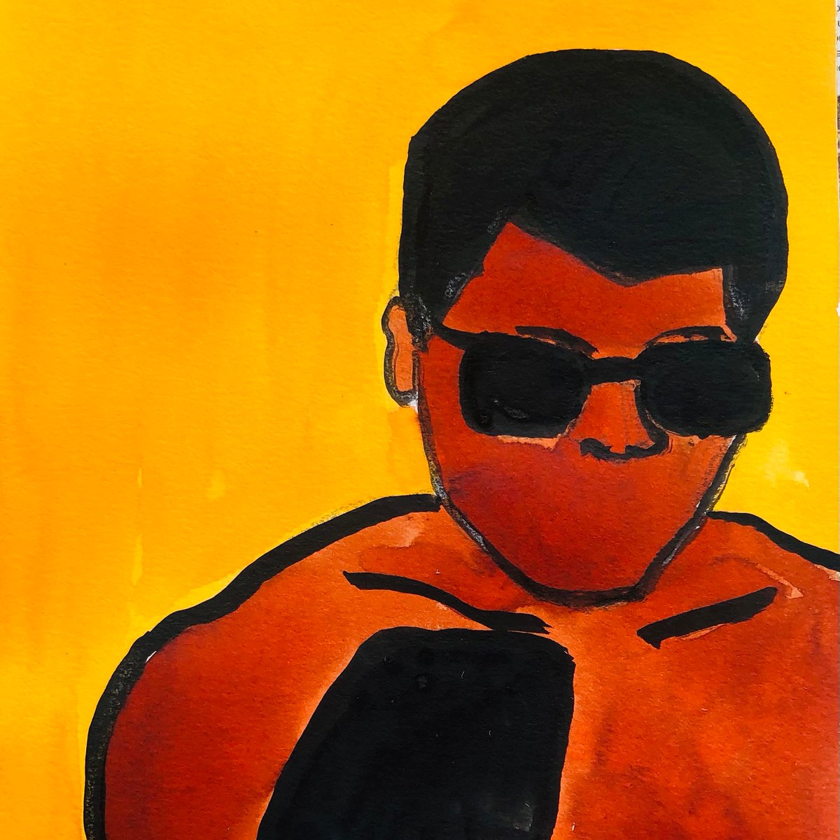 LuigiSaita's tweet photo. #cassiusclay #contemporaryart #saitaart #portraitart #antropopop https://t.co/xF6W11NEmH