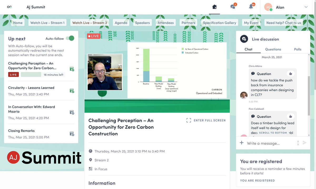 At Evans McDowall Architects, we are increasingly involved in producing embodied carbon calculations and the specification of low carbon sustainable solutions. Today, we have been attending the AJ Summit, increasing our knowledge from a range of industry experts
