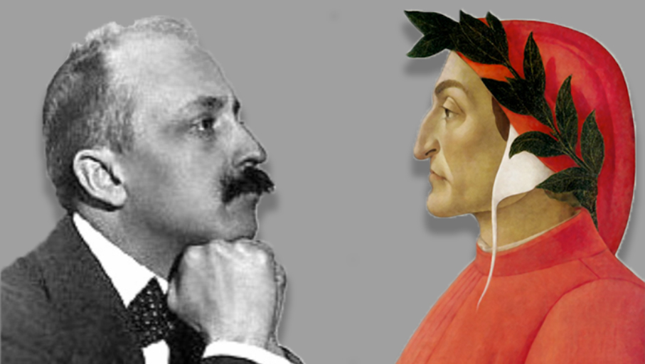 Estorick's tweet image. Futurism's founder F. T. Marinetti was initially (and perhaps inevitably) critical of Dante, but later came to consider 'The Divine Comedy' a masterpiece of Futurist simultaneity. ➡️ bit.ly/3sqMQOs

#Dante700 #DanteDay #DanteDi