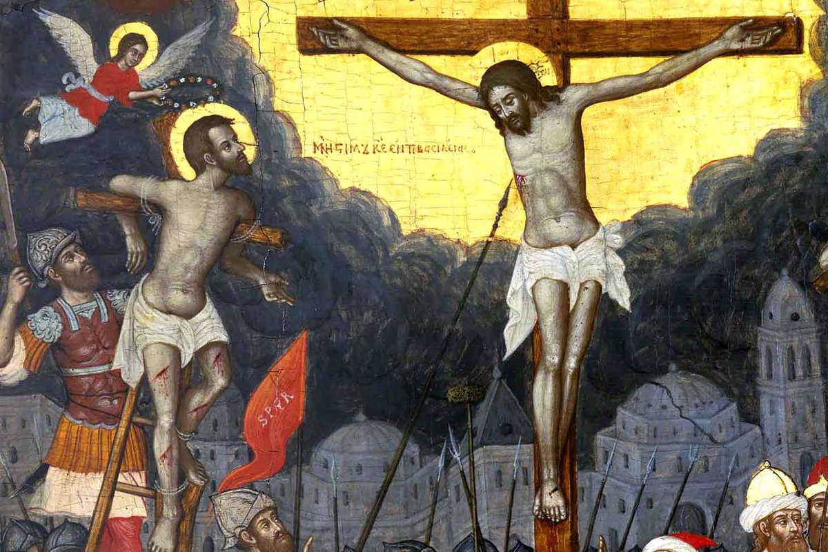 NateMetz's tweet photo. Happy St. Dismas Day, everyone! Remember that no one is out of God’s reach, and we too will one day join Him in paradise. #GoodThief https://t.co/GTv0wIQw7a