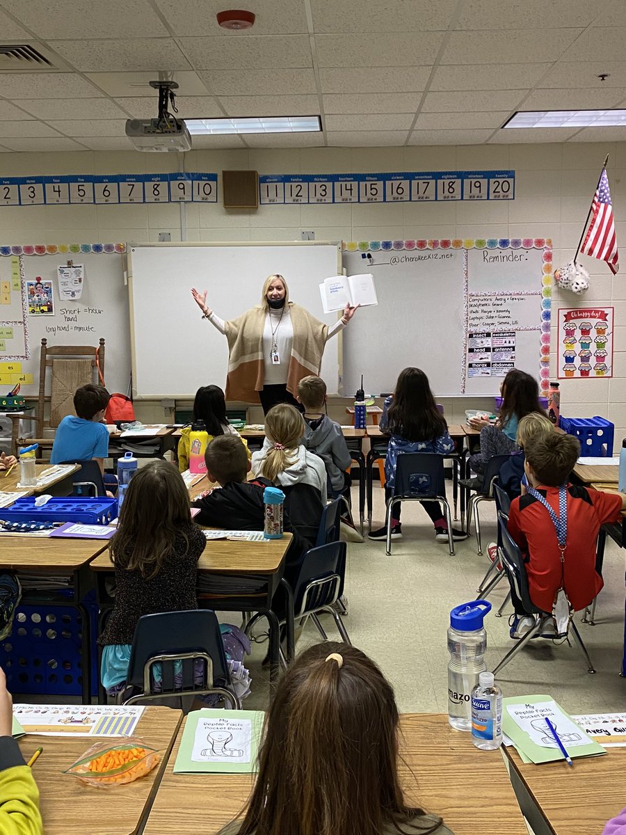 I enjoyed hearing Mrs. Bartlett bring The Book With No Pictures to life as she read to second grade. <a href="/SixesStars/">Sixes Elementary</a> #ISpyCCSDReading