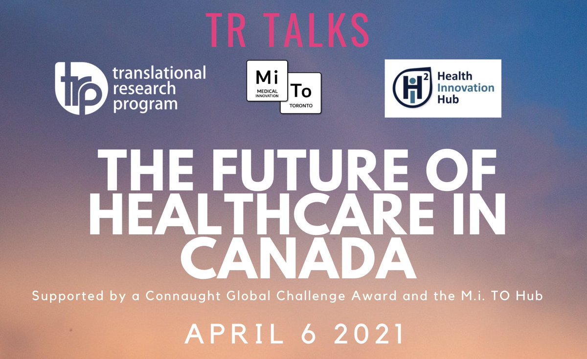 trp_uoft's tweet photo. This past year, Canada’s #healthcare system faced its most significant #challenge to date. Join us for our April TR Talks to discuss the lessons we're learning from this #pandemic &amp; how we can apply them to continue improving the health of all #Canadians? 
https://t.co/nhalpSvifU https://t.co/yFZ0YhaPhX