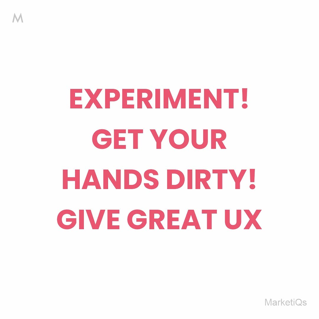 User Experience Process Tips: 1. UX is not just UI 2. Design for user but you. 3. The UX process can be changed later. 4. Prototype before you build Give Greater Experiences! #design #marketiqs #designtips #uiux #ux #uxdesigner #ui #userexperience