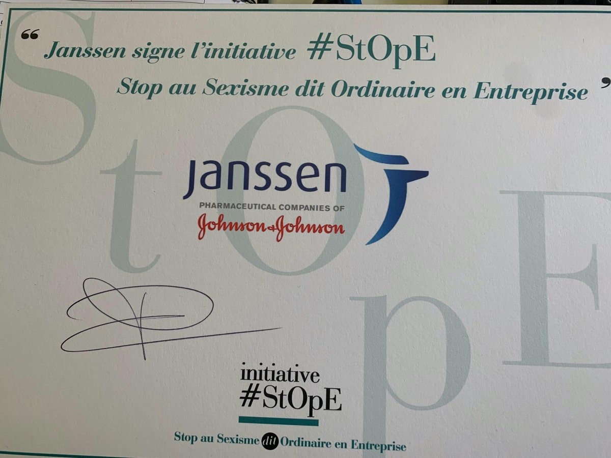 Janssen est fier de compter parmi les signataires de #StOpE. Une initiative pour lutter contre le sexisme ordinaire.
Janssen est engagé dans cette lutte au côté de @DonnerELLESante pour développer des actions et un espace d'échanges pour les #femmes professionnelles de #santé.