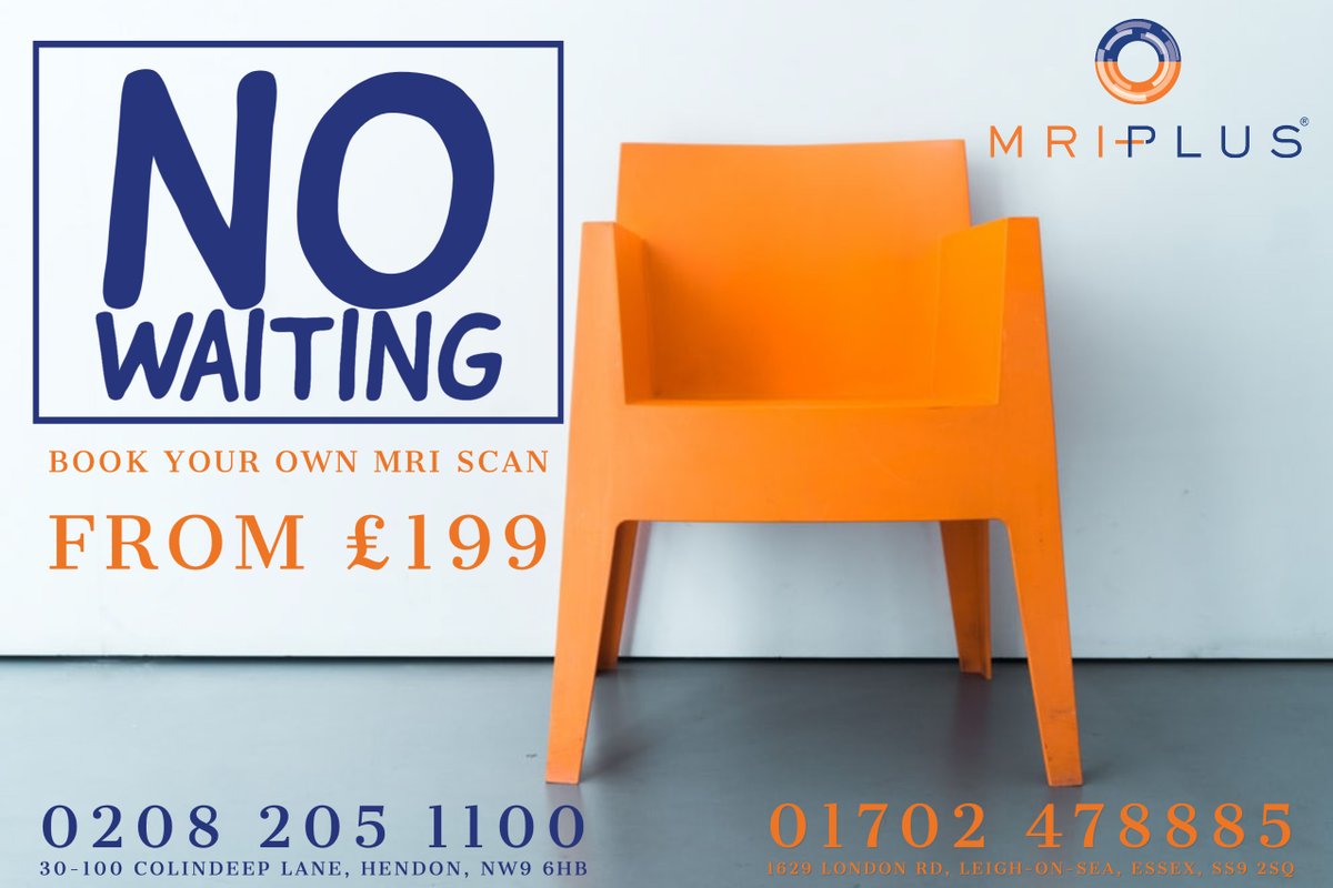 MriPlus's tweet photo. Have a same-day MRI scan at our London or Essex Clinic for only £199 #mriplus #mri #privatehealthcare #london #essex https://t.co/W3XlKLdgRr