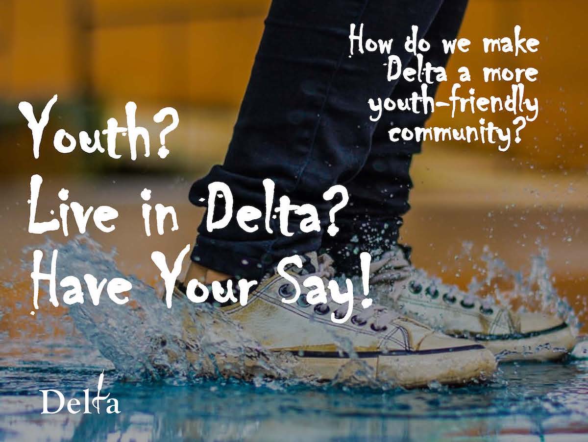 DeltaSchoolDistrict (@deltasd37) on Twitter photo Youth? Live in Delta? Participate in the City of Delta's survey and have your say! Survey closes March 26. ow.ly/tu8850E2LND <a href="/CityofDelta/">City of Delta</a> Youth? Live in Delta? Participate in the City of Delta's survey and have your say! Survey closes March 26. ow.ly/tu8850E2LND <a href="/CityofDelta/">City of Delta</a>