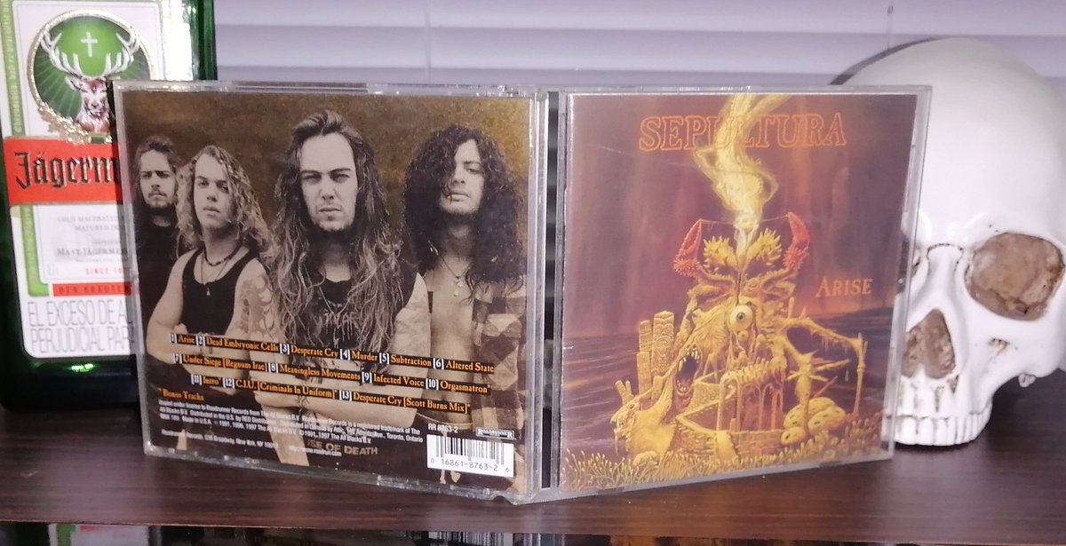 cvidal_EstuansI's tweet photo. Marzo 25 de 1991 #Sepultura 🇧🇷 lanza su álbum "#Arise" grabado en #MorrisoundRecording mezclado en  #QuantumSoundStudios por A Wallace y S Sisco, masterizado en #Masterdisk por H Weinberg producido por Scott Burns, F McLeany y sepultura

#UnDiaComoHoyEnelMetal
#ThrashDeathMetal https://t.co/6oRkMsm65Z
