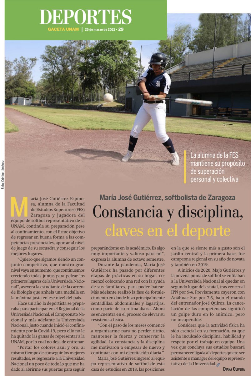 DeporteUNAM's tweet image. Hoy en #GacetaUNAM
💪🏼 Constancia y disciplina, claves en el deporte.
🤽‍♂️ Polo acuático profesional, objetivo de Ángel Cadena.
📌gaceta.unam.mx
#SoyDeporteUNAM