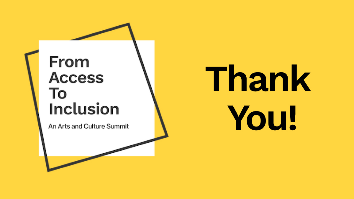 Aaaaannnd that's a wrap for our #AccessSummit!

It's been an amazing 3 weeks full of conversations and learning beautifully marked by a performance by Adrian Anantawan and José André Montano this afternoon at our Closing Celebration.

@VSAIntl
