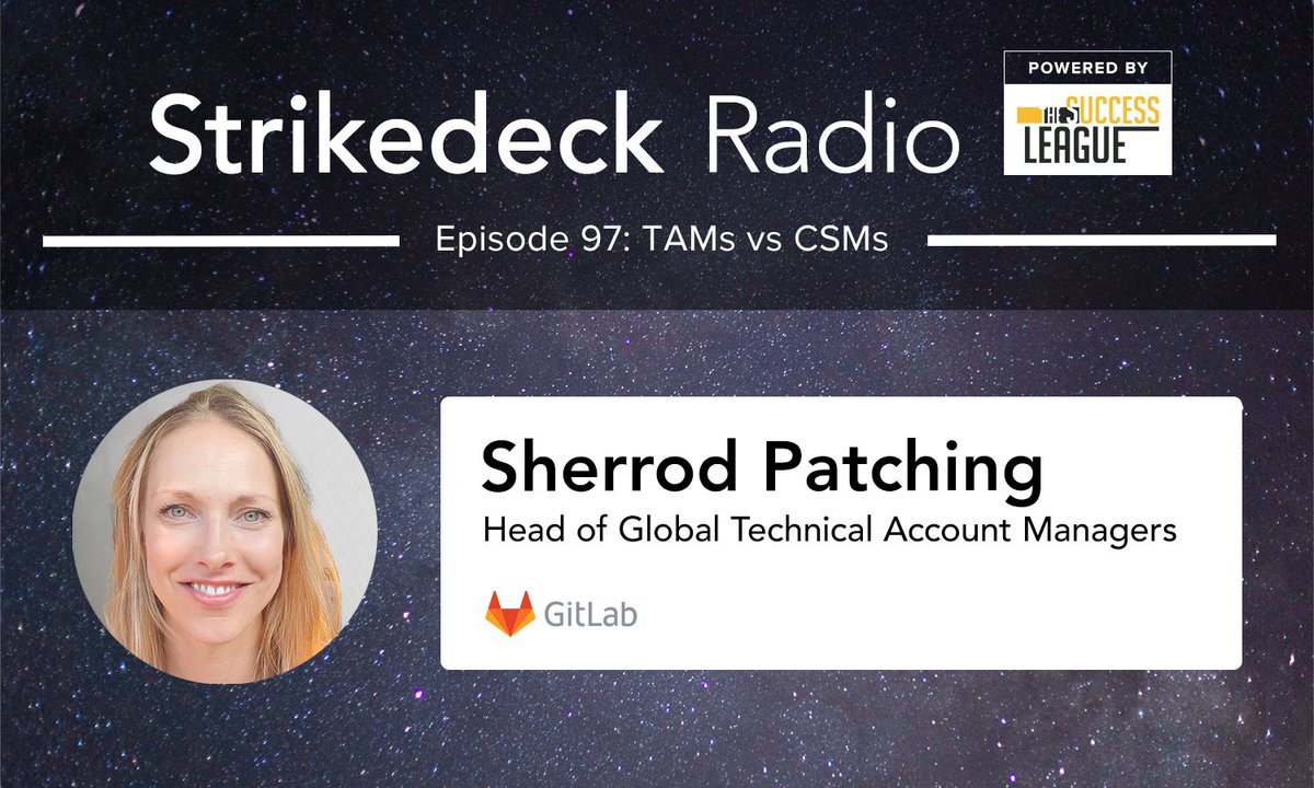 strikedeck's tweet photo. Kristen Hayer in conversation with Sherrod Patching talks about TAMs: what they are, why a company might choose to have TAMs instead of or in addition to CSMs, and how Gitlab has approached their choice of TAMs.

https://t.co/G4tis6VOth https://t.co/svwp2lyX2i