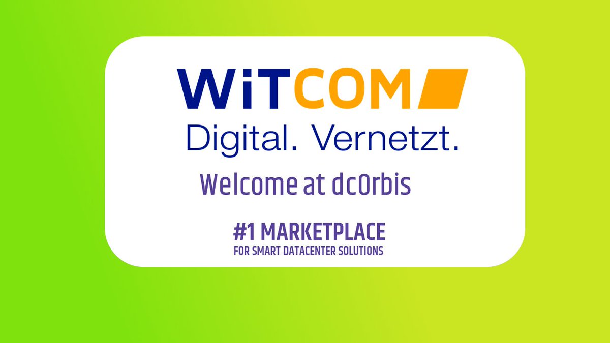 OrbisDc's tweet photo. WiTCOM Wiesbadener Informations- und Telekommunikations GmbH vertreibt Colocation Leistungen auf #dcOrbis. https://t.co/Z4NwRfJoC0