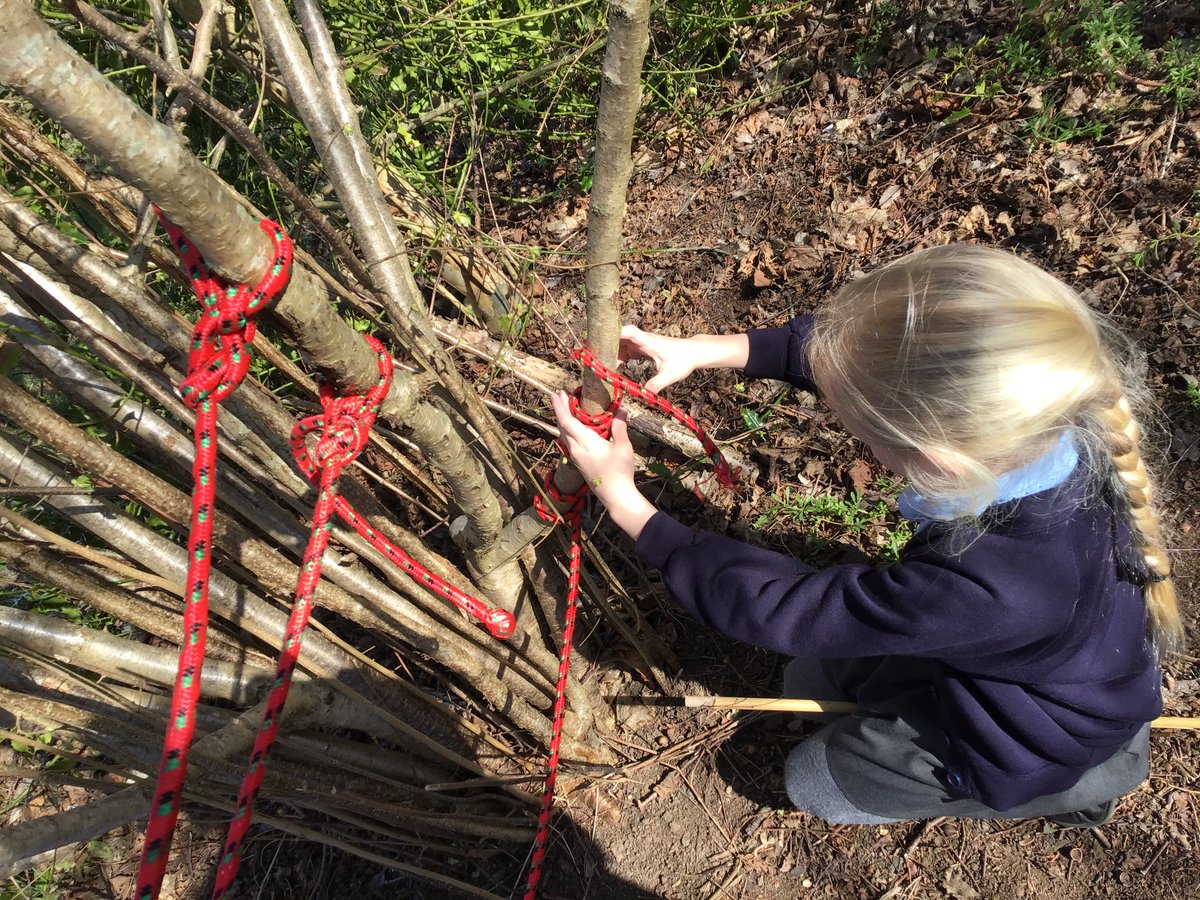 RoundhillPri's tweet photo. Y3/4 have enjoyed learning lots of new skills during their Forest School sessions this week! https://t.co/mDFcNar7Qa
