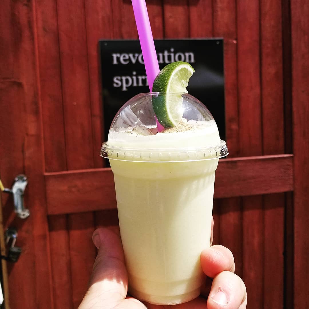 DWTFestival's tweet photo. 70 degrees today, 80 tomorrow... yeah, it’s slushy season, y’all!! 

This weekend, Revolution Spirits off Fitzhugh Road is featuring pineapple with cherry and frozen painkillers. YUM! https://t.co/XAszK6hg2G