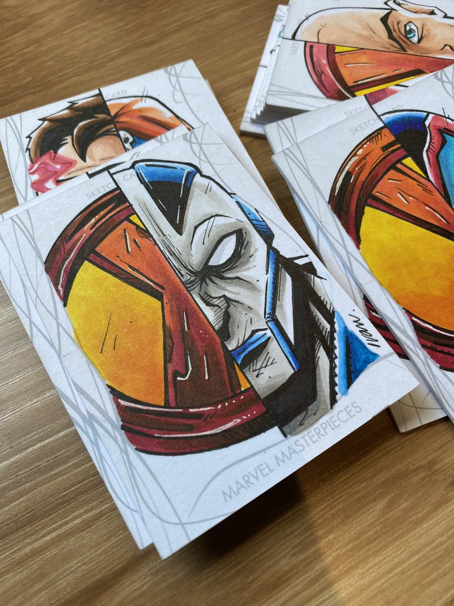 ivanrdgzart's tweet photo. X-Men variants for @upperdeckent MM2020
#marvelmasterpieces #marvel #wolverine #charlesxavier #colossus #archangel #apocalypse #xmen #tradingcards #upperdeck #sketchcard #marveltradingcards #marvelcards #sketchcards #cardcollector #sketchcardartist #upperdeckmarvel https://t.co/aK8K9MzlfM