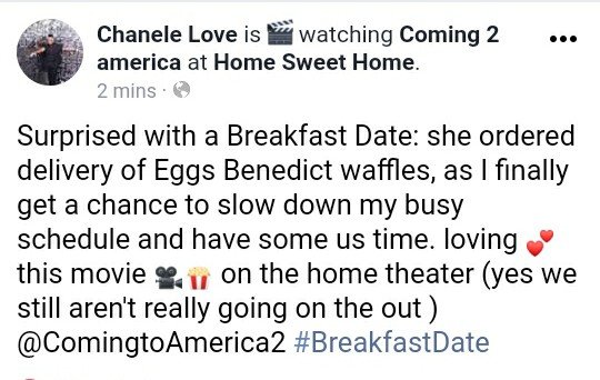 Great date ! #pandemicdatenight #breakfastdate #Coming2America #eddiemurphy #lgbtdating #singlelesbianinthecity #Vegas