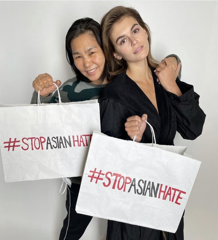 As a community, we will not stand for hate, discrimination, or violence of any kind. Not now. Not ever.

#STOPASIANHATE
#StopAsianHateCrimes 
#STOPAAPIHATE
#WESTANDWITHYOU

Regram: <a href="/thenavarose/">Nava Rose 🥀</a> @kaiagerber <a href="/JINsoon/">JINsoon</a>