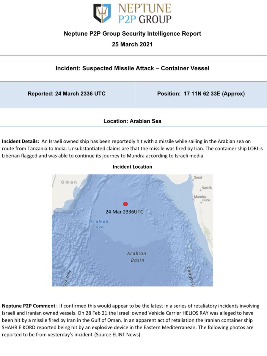Chrisfarrell01's tweet photo. Please see below our latest report on an incident in the #ArabianSea #piracy #maritimesecurity please don’t hesitate to contact me for more information https://t.co/TADjedOd46