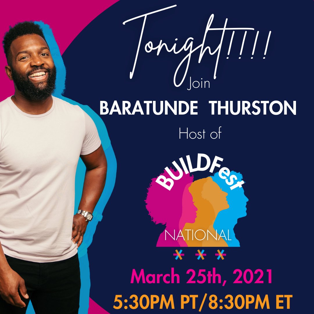 BUILDBayArea's tweet photo. Join @baratunde tonight as he hosts #BUILDFestNational - we're celebrating our students & their entrepreneurial accomplishments during the COVID-19 pandemic. Support the launch of Gen E, a #Diverse new generation of entrepreneurial leaders & changemakers. https://t.co/IRlI9zfA2P https://t.co/FSvLhq6w4o