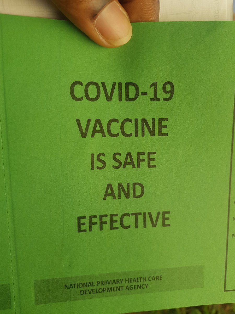 Edmundorbini's tweet photo. Got my 1st jab today 😊
If you have the opportunity to get yours, please do🤟🏾
#astrazeneca
#CovidVaccine 💉
#KickCovidout https://t.co/Lh3X5GTkCZ