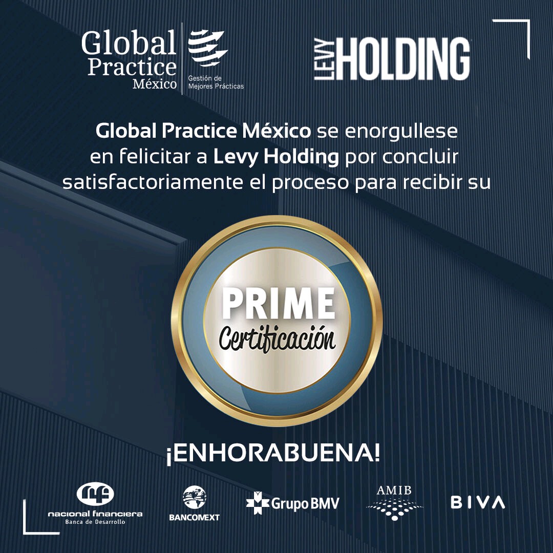 IntGpi's tweet photo. Es para nosotros un honor comunicar que @LevyHolding ha obtenido su #CertificaciónPrime. ¡Enhorabuena!

Conoce esta y otras acreditaciones en nuestros sitios oficiales:
https://t.co/fSqc85hvqV
Facebook: Global Practice International
LinkedIn: Global Practice International https://t.co/tWGUnIZ7Cs