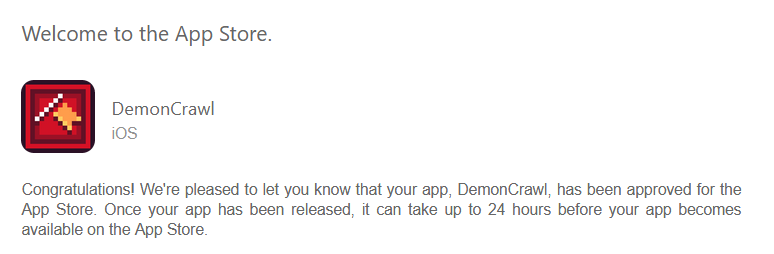 ThereforeGames's tweet photo. GREAT NEWS! After upgrading our codebase to GameMaker v2.3, Apple has given us the green light to publish DemonCrawl for iOS. We will announce the release date very soon - stay tuned! https://t.co/dNbfetQ1YU