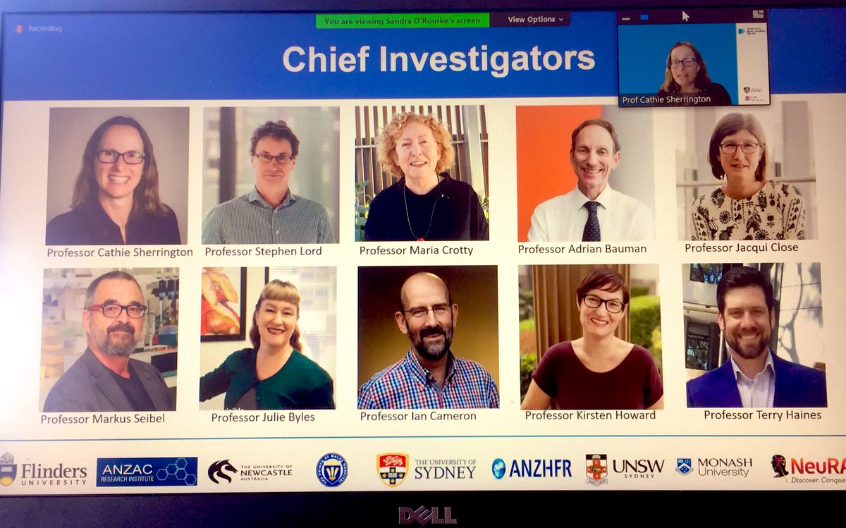 Prof Anne Tiedemann (@annetiedemann1) on Twitter photo A stellar group of Chief Investigators at the helm of the #nhmrc <a href="/CRE_PFI/">CRE Prevention of Falls Injuries (NHMRC Funded)</a> with an excellent multidisciplinary mix of skills and expertise A stellar group of Chief Investigators at the helm of the #nhmrc <a href="/CRE_PFI/">CRE Prevention of Falls Injuries (NHMRC Funded)</a> with an excellent multidisciplinary mix of skills and expertise