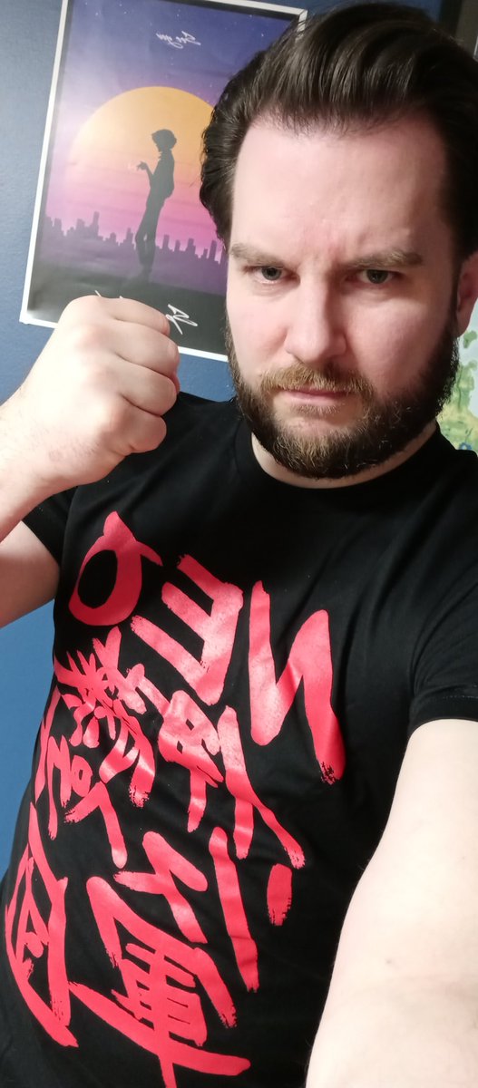 TheTotsu's tweet photo. Finally got my @maki_itoh shirt in. Simp mode activated! https://t.co/dtNh2vGdcg