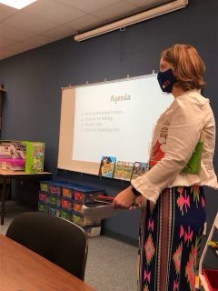 BacaWest's tweet photo. PK teachers engaged in writing workshop training. So many great discussions happen in a small group setting! #bisdELS @bisdpride @NeyKnights @Danawest75 @RitaC11900705 https://t.co/f43bzGcRZV