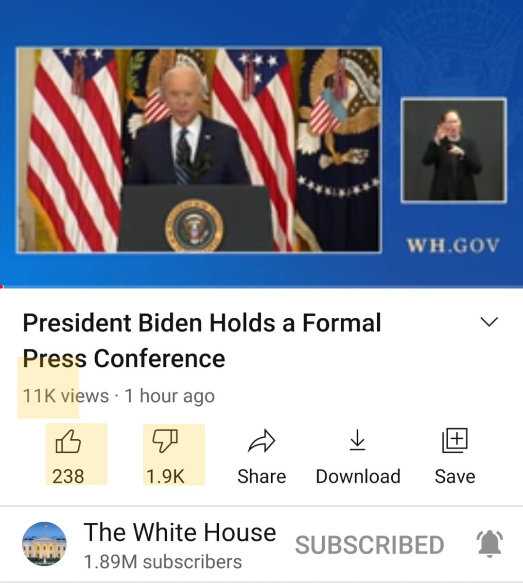 chrisbergpov's tweet image. Based on votes, the Most Popular President in the history of America has more Dislikes than Likes?
How is that possible?