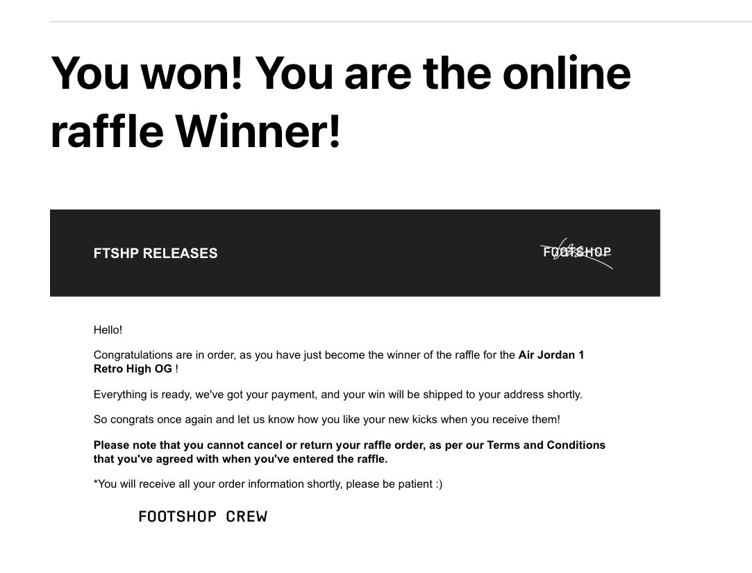 kickz premium raffle